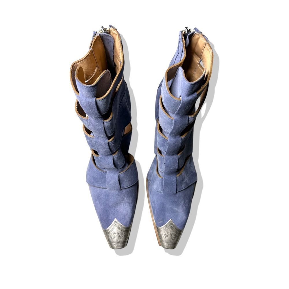 Free People FP Collection Brayden Fisherman Suede Ankle Western Boots - Picture 3 of 8